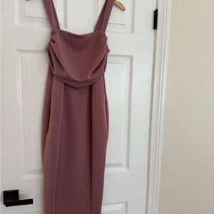ASOS Strapless Dress in Dusty Rose
